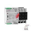 100Amp AC220V Automatic/Manual Transfer Switch 3P 50/60Hz, 3POLE 100A Mini ATS Solar Auto Dual Power Switch W2R for Home Generator, Din Rail Mount Cn Automatic Changeover Fast Transfe for,Rv,Lv Power