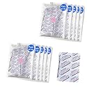 100cc (10 Pack of 10 Packets, Total 100 Packets) Oxygen Absorbers for Food Storage, Food Grade Oxygen Absorbers Packets with Oxygen Indicator for Long Term Storage and Preservation (100CC(100-Pack))