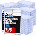 100ct Magnetic Card Holders: 35pt One Touch Card Holder - Ultra Slim