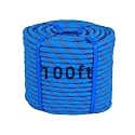 100Ft 1/2 Inch Heavy Duty Climbing Rope,Arborist Rope for Tree Pulling (Blue)