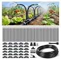 100FT High-Flow Irrigation System for Garden, 12mm Main Tubing, 60 Nozzles
