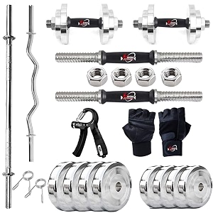 100KG Steel Weight Plates Combo Complete