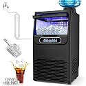 100LBS/24H High Output - Commercial Under Counter Ice Maker with 30LBS Storage - Built-in/Freestanding Design, Self-Cleaning &amp; 24H Timer - for Home Bars Outdoor