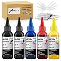 100ml Ink Bottles t Compatible with PG240 280 281 275 276 250 251 270 271 260 261 1200 CL24 Refillable Ink Cartridge CIS CISS System with 4 Syringes(Black, Cyan, Magenta, Yellow, 5PK)