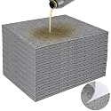 100PC Oil Absorbent Pads | 13"x10" Meltblown Polypropylene Mats, Hand-Tear Lines for Automotive & Workshop | Vacuum Eco-Packaging, Reusable Spill Control
