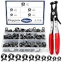 100Pcs 10-21mm Spring Hose Clamps Assortment Kit with Swivel Flat Band Fuel Hose Clamp Plier - 5 Sizes Fuel Line Silicone Vacuum Hose Low Pressure Air Clamps