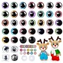 100pcs 16mm Glitter Safety Eyes for Crocheting with Washers