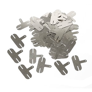 100pcs 2p h type t type nickel plated steel strips sheet soldering tabs for diy 18650 lithium battery pack battery connector tab battery cell spot welding welder t type