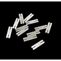 100pcs 2P H type T type Nickel Plated Steel Strips Sheet Soldering Tabs for DIY 18650 Lithium Battery Pack, Battery Connector Tab Battery Cell Spot Welding Welder (H type)