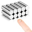 100pcs 6mmx2mm Magnets (Actual Size) - Tiny Mini Small Round Thin Magnets for 3D Printing, Crafts, DIY, Refrigerator, Office and Home Projects - Come with a Storage Case