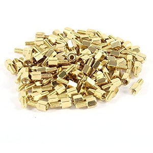 100pcs brass hex standoff spacer screw female to male 5mm6mm m3 3mm