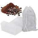 Ninsula 100Pcs Cold Brew Bags, 4x6 In Disposable Fine Mesh Cold Brew Filter, No Mess Cold Brew Coffee Bags with Drawstring for Loose Leaf Tea, Coffee, Herbs, Spice, Hot pot