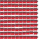 100pcs CPR Face Shield Mask Keychain Keyring Emergency Kit CPR Face Shields for First Aid or CPR Training (Red-100)