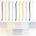 XIHIRCD 100pcs Dog Toothbrush Bulk, Dual Headed Soft Bristles Toothbrush Anti-Slip Cat Teeth Brush Easy Teeth Cleaning Dental Care Pet Toothbrush for Small and Large Dogs Cats Most Pets (10 Colors)