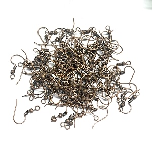 100pcs earring hooks for jewelry making  fish hook ear wires in gold silver bronze rose gold black  diy earring making kit for women crafters amp beginners  50 pairs copper