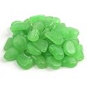 Shiny Stone 100pcs Glow in the Dark Fish Tank Aquarium Rocks, Green