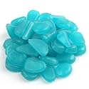 Shiny Stone 100pcs Glow in the Dark Fish Tank Aquarium Rocks, Aqua
