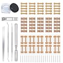 100pcs Ingrown Toenail Treatment, Breathable IngrownToenail Strips Ingrown Toenail Stickers, Toenail Corrector Patch with 3 Pedicure Tools for Ingrown Toenail (Style 05)