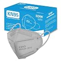 100PCS KN95 Grey Face Masks,5-Ply Breathable Cup Dust Masks for Adult