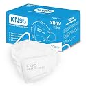 100PCS KN95 White Face Masks,5-Ply Breathable Cup Dust Masks for Adult