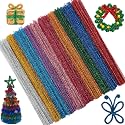 100Pcs Pipe Cleaners,10 Colors Pipe Cleaners Bulk for Crafts,Pipe Cleaner