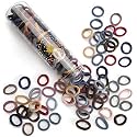 100PCS Seamless Thick Hair Bands - Elastic Ponytail Holders, No-Crease Cotton Ties for Women, Kids and Toddler Girls Hair Ties (set 3)