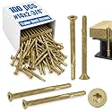 100Pcs Trailer Deck Screws #14 X 2-3/4" Metal Self Tapping Screw,Bronze