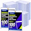 100pt Magnetic Card Holder, 100 Pack Acrylic Card Cases for TCG Card