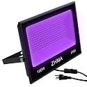 100W Black Lights Flood Light,Blacklight with Plug and Switch for Glow Party Large Space,IP66 Waterproof LED Black Lights for Fluorescent Poster,Halloween,Body Paint,Wedding.1 Pack