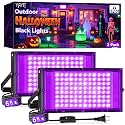100W LED Black Lights with Switch+Plug, IP66 Waterproof, 2 Pack