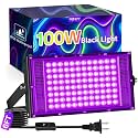 100W LED Black Light IP66, Powerful Blacklight for Halloween Glow Party