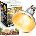 100W Reptile Heat Lamp Bulbs, Full Spectrum UVA/UVB Reptile Light Bulb and Basking Spot Light, UVB Light for Reptiles and Bearded Dragon, Turtle, Lizard, Snake, Amphibians