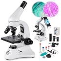 100X-2000X Microscope for Adults & Kids, Professional Biological Optical Microscopes with Prepared Slides School Home Lab Education Gifts for Teen Students Beginners