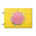100Yellow Birthday Bliss: Handmade Scrapbook photo Albums for Memories| 40 A4 pages | Size : 21 cm x 29.5 cm |Yellow, Large