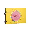 100 Yellow Birthday Bliss: Handmade Scrapbook Photo Albums For Memories| 40 A5 Pages | Size : 15.2 Cm X 21.5 |Yellow