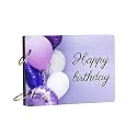100Yellow Happy Birthday Gift: Customized Scrapbook Photo Album| 40 A5 Pages | Size : 15.2 Cm X 21.5 Cm |Purple
