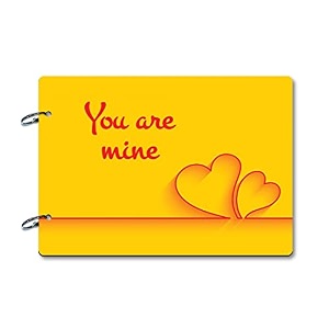 100yellow your are mine  love photo albums gift friend - thoughtful scrapbook present 40 a4 pages  size  21 cm x 295 cm yellow