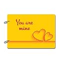 100yellow® Your are mine | Love Photo Albums Gift Friend - Thoughtful scrapbook Present| 40 A4 pages | Size : 21 cm x 29.5 cm |Yellow
