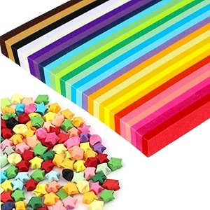 1030 sheets origami star paper strips 27 assortment color star papers lucky wish double sided origami stars paper solid color diy hand art crafts for children and adults