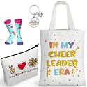 104 Pcs Cheer Gift Set, Socks Tote Makeup Bag Keys,Cheerleading