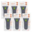 10593-CS Auto-Retracting, Utility Scraper, Locking Ceramic Blade, Rust Free, Finger Friendly, Soft-Touch Comfort Grips Reduce Strain, 12 Pack