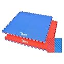 105CM x 105CM Puzzle Exercise Gym/Home EVA Interlocking Mats/Tiles for Gym Equipment, Exercise, Yoga,Gymnastic (Red &amp; Blue, 25mm-4 Mats)