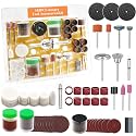 105PCS Rotary Tool Accessory Kit with Sanding Drum, 1/8-inch Shank Universal Fit for Most Rotary Tools, for Sanding, Polishing, Cutting, Grinding, Cleaning, Engraving, Drilling
