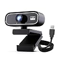 FUEL CO 1080p 60FPS Webcam Full HD with Autofocus 2.1MP Built-in Dual Digital Mic Tripod Ready Plug & Play USB Web Camera for PC Laptop Video Calls 60 FPS Cam Streaming YouTube Night Vision
