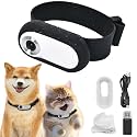 1080p HD Cat Dog Pet Camera Collar with Video Recording Sports Camera Baby Monitor No WiFi Indoor/Outdoor All Activities Pet Supplies and Monitors Gift, Birthday Gift White