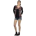 109 F Women Polyester Multi-Coloured Shrug with Long Sleeves