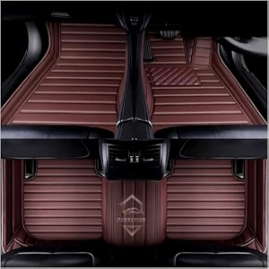 10d car foot mat for mahindra xuv 3xo  coffee