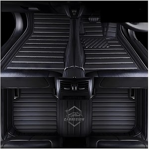 10d car foot mat for mg hector plus 7 seater  black