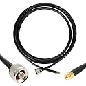 10ft N Male to SMA Male Cable, SMA to N Cable 50 ohm Ultra Low Loss KMR240 Coaxial Cable for WiFi Router, GPS Receiver, Antenna, Signal Booster Use
