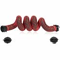 15FT RV Sewer Hose Extension, 24-Mil Heavy Duty TPE Material for Abrasion Resistance and Crush Protection, Camper RV Extension Hose with Pre-Attached Bayonet Fittings-Red